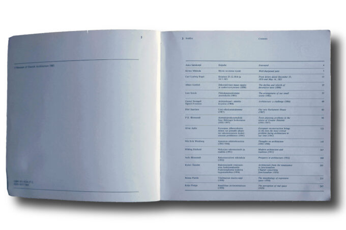 abacus3-sislu Abacus 3: Museum of Finnish Architecture Yearbook 1982