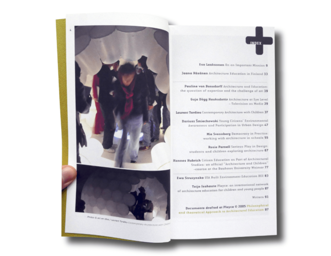 Playce architecture education for children and young people book 2006