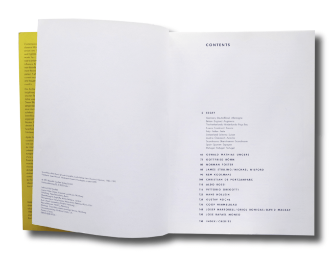 Contemporary European Architects (Taschen 1991)