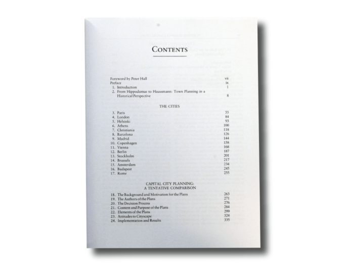 Planning Europe's Capital Cities: Aspects of Nineteenth Century Urban Development by Thomas Hall