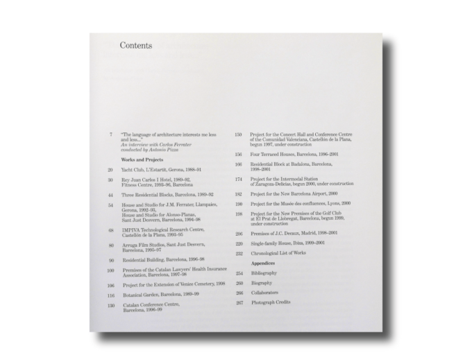 Carlos Ferrater: Works and Projects