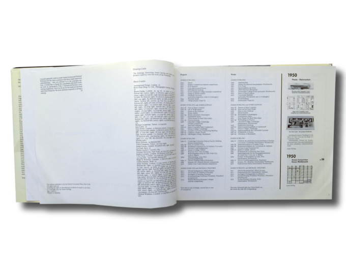 James Stirling – Buildings & Projects 1950–1974 by John Jacobus, Oxford University Press 1975