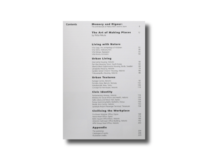 Helin-sislu Architecture in Context: Helin Workshop (Peter Davey, Birkhäuser 2011)