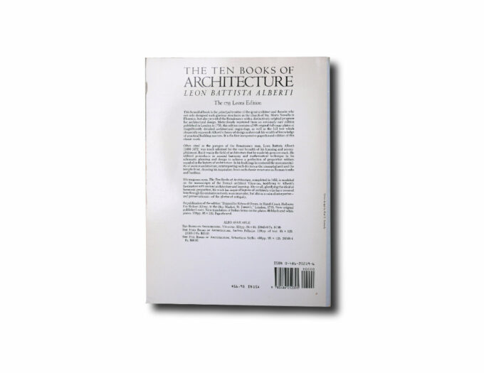 Battista-taka Leon Battista Alberti: The Ten Books of Architecture, The 1755 Leoni Edition