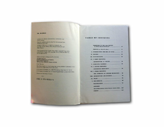 The International Style by Henry-Russell Hitchcock and Philip Johnson (1966 edition)