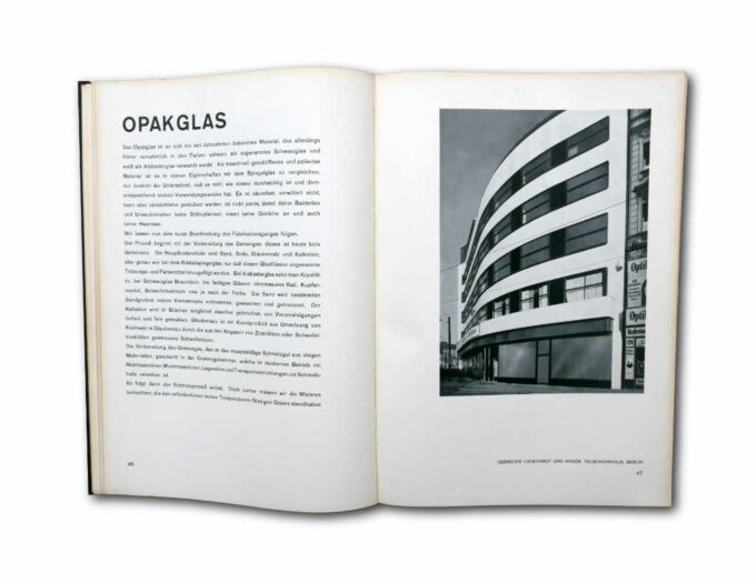 Arthur Korn, Glas im Bau und als Gebrauchsgegenstand, Ernst Pollak Verlag 1929