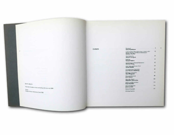Matter and Mind in Architecture, 7th Alvar Aalto Symposium, 2000