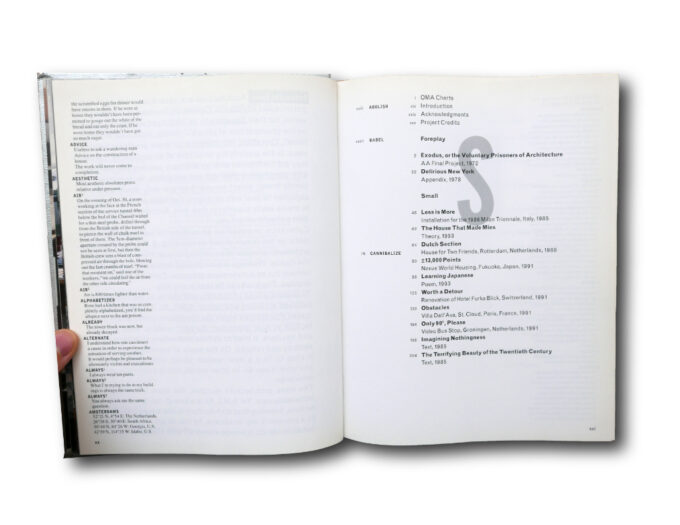 Rem Koolhaas, Bruce Mau, OMA: S, M, L, XL. 010 Publishers, 1995