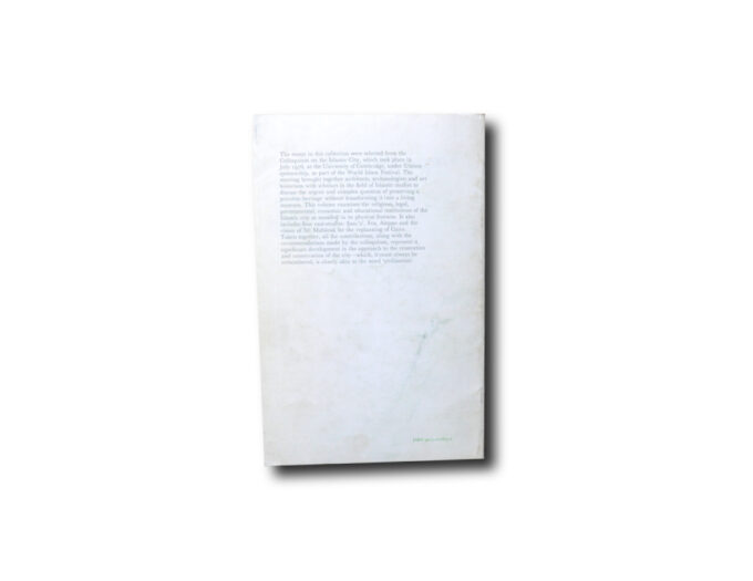 Spread from the book: The islamic City (Unesco 1980)
