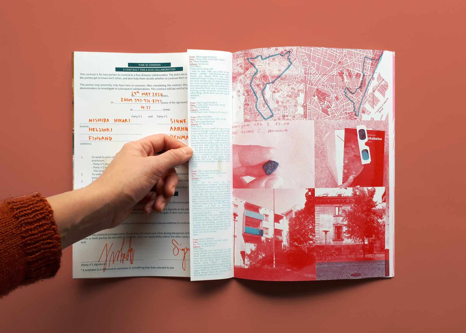 Image of a sample spread in BUM Edition 1