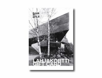 bookm-ark.pro lahjakortti jossa kuva Reima ja Raili Pietilän suunnittelemasta Dipolista