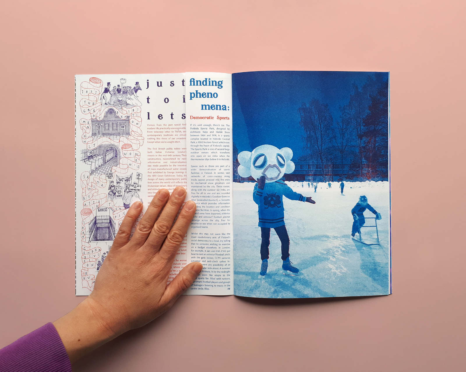 Sample spread from BUM editions issue 2