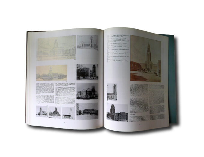 Image of a sample spread in the book: Eliel Saarinen – Suomen aika