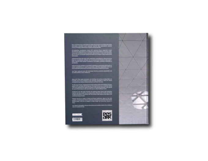 PES-Wuxi-Grand-Theatre-FI-EN-taka Back cover of the book about Wuxi Grand Theatre