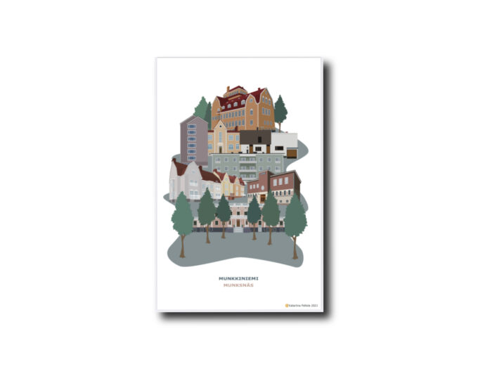 Munkkiniemi-aiheinen juliste by Posteristudio