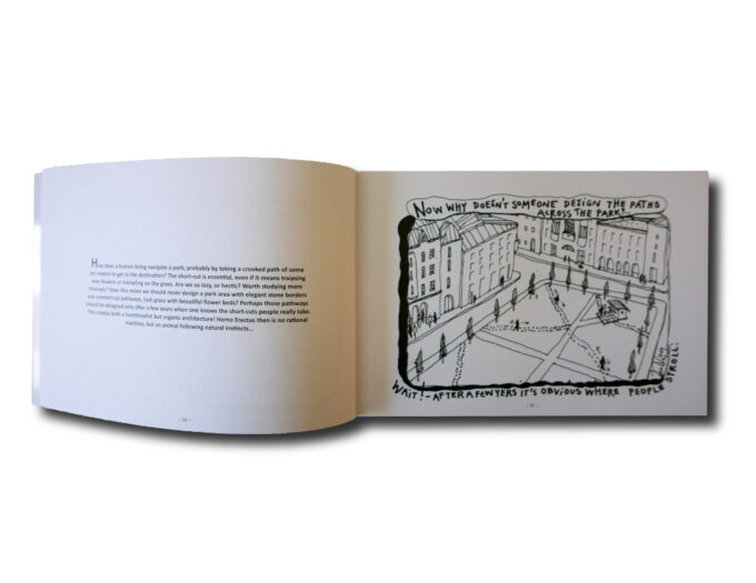 Sample spread from the book Architecture's New Clothes by Kari K. Kuosma