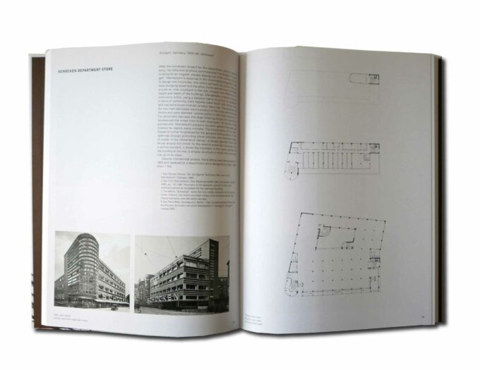 Sample spread of the book Erich Mendelsohn Buildings and Projects