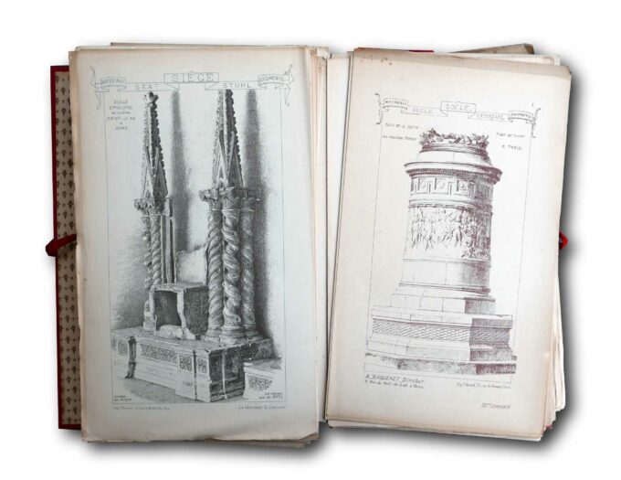 Sample spread of the binder containing 125 folios of Antoine Raguenet's Matériaux et Documents