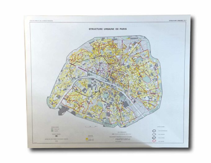 Map of Paris from Atlas de Paris et de la Région parisienne