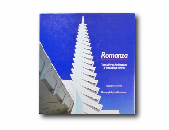 Romanza-The-California-Architecture-of-FLW-kansi Image showing the book Romanza: The California Architecture of Frank Lloyd Wright