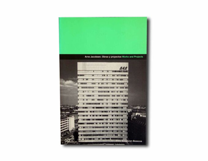 Arne-Jacobsen-Obras-y-proyectos-kansi Image showing the book Arne Jacobsen. Obras y proyectos – Works and Projects