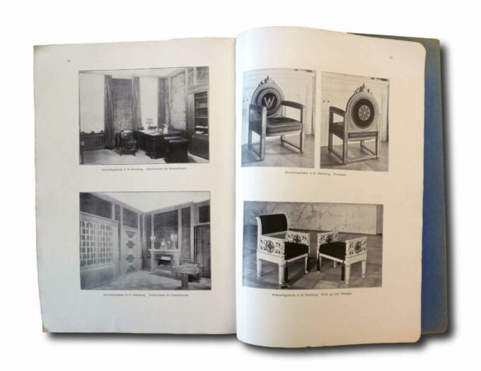 Sample spread of the publication "Prof. Peter Behrens - Die Deutsche botschaft in St. Petersburg von Dr. Schaefer, Lübeck"