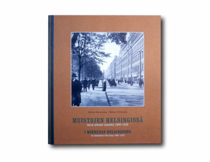 Muistojen-Helsingissa-kuva-albumi-1900-1939-kansi Image showing the book Muistojen Helsingissä: Kuva-albumi vuosita 1900–1939