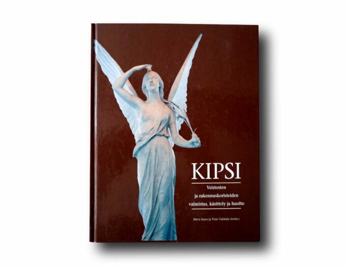 Kipsi-kansi Photo showing the book Kipsi – Veistosten ja rakennuskoristeiden valmistus