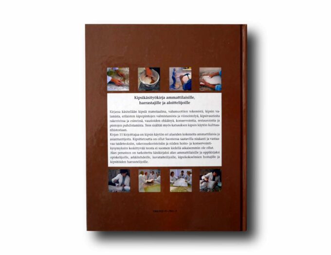 Kipsi-taka Photo showing a sample spread of the book Kipsi – Veistosten ja rakennuskoristeiden valmistus