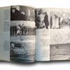 Photo showing a sample spread of the book Helsingin Olympiastadion