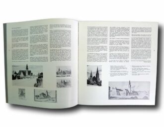 Photo showing a sample spread of the book Eliel Saarinen 1893–1953: Works in Finland 1896–1923