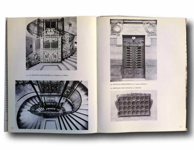 Photo showing a sample spread of the book Otto Wagner 1841–1918