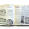 Photo showing a sample spread of the book Rautateiden arkkitehtuuri – Järnvägarnas arkitektur
