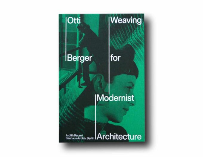 Otti-Berger-Weaving-kansi Photo showing the book Otti Berger: Weaving for Modernist Architecture