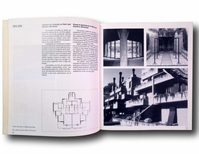 Photo showing a sample spread of the book Carlos Ferrater
