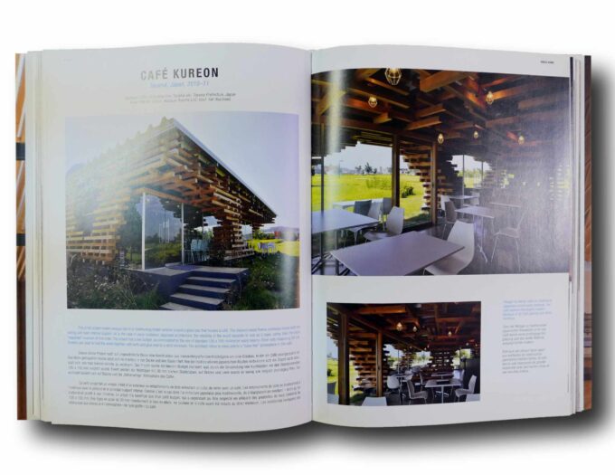 Wood-Architecture-NOW-Vol2-auk Photo showing a sample spread of the book Wood Architecture Now! Vol 2