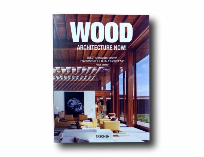 Photo showing the book Wood Architecture Now! / Holz-Architectur heute! / L'architecture en bois d'aujourd'hui!