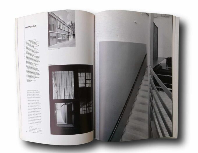 Photo showing a sample spread of the book Revue d'Architecture AMC No 23/24 Déc.88–Janv.89