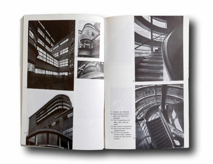 Photo showing a sample spread of the book Erich Mendelsohn
