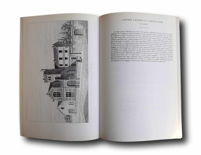 Photo showing a sample spread of the book Viollet-le-Duc: Habitations modernes
