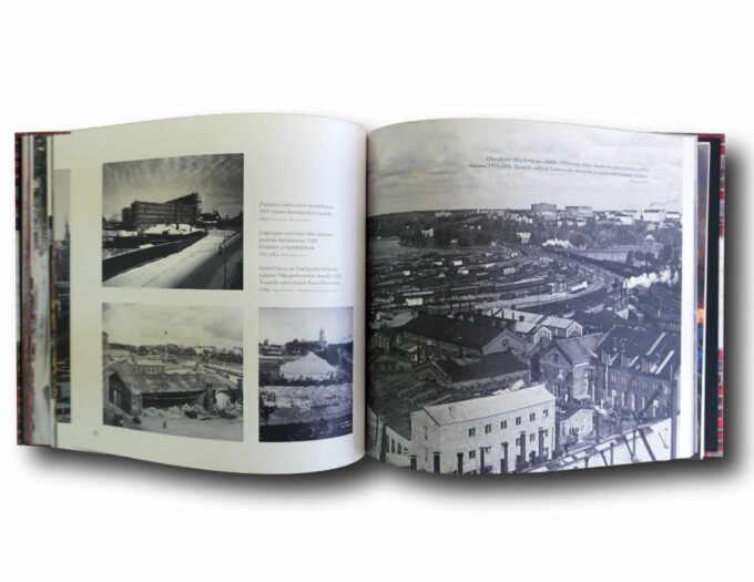 Makasiinit-auk Photo showing a sample spread of the book Makasiinit 1899–2006