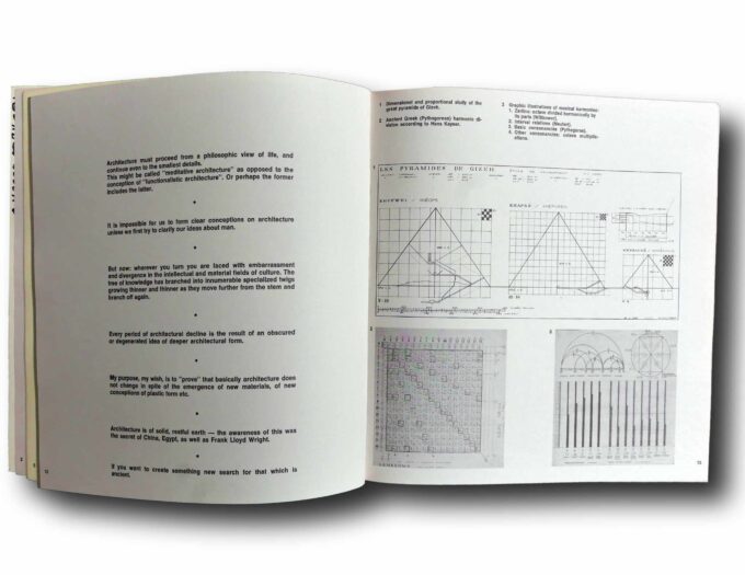 Aulis-Blomstedt-Studies-in Harmony-auk Photo showing a sample spread of the book Thought and Form: Aulis Blomstedt Architect