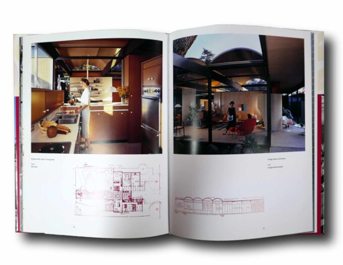 Photo showing a sample spread of the book Case Study Houses 1945–1966