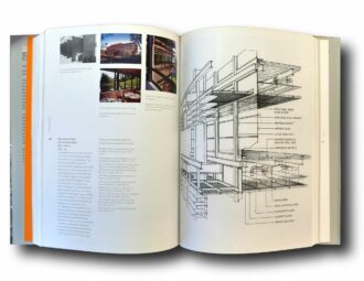 Photo showing a sample spread of the book Eero Saarinen: Shaping the Future