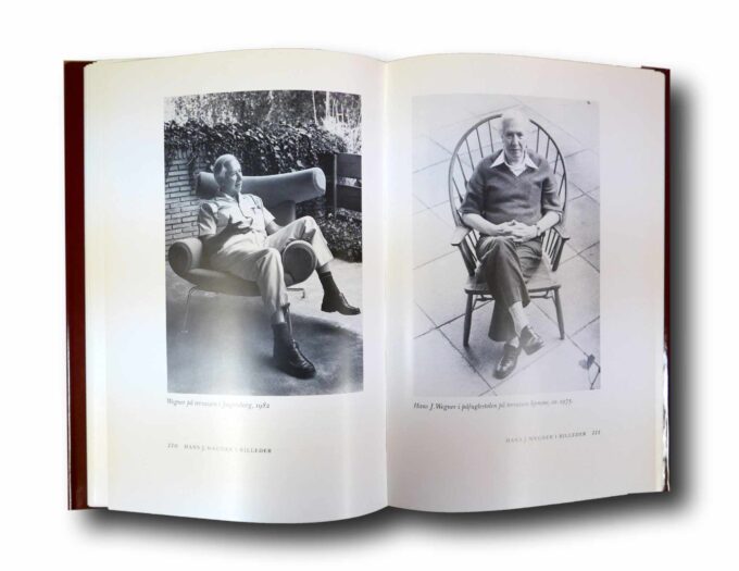 Photo showing a sample spread of the book På Wegners tid