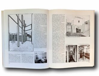 Photo showing a sample spread of the book Josef Hoffmann: Das architektonische Werk