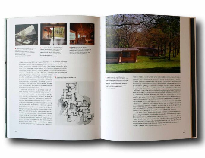 Photo showing a sample spread of the book Kaikki ja ei mitään