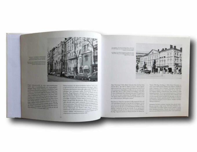 Seitseman-vuosikymmenta-taloja-auk Photo showing a sample spread of the book Seitsemän vuosikymmentä taloja – Sju årtionden av hus