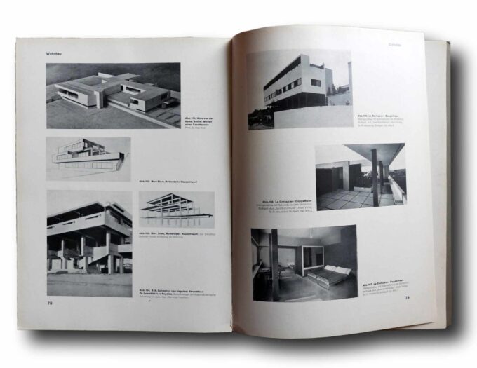 Photo showing a sample spread of the book Beton als Gestalter