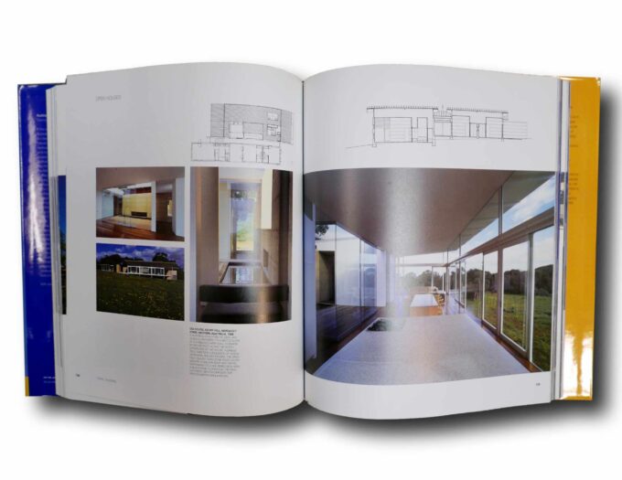 Photo showing a sample spread of the book Australian Architecture Now